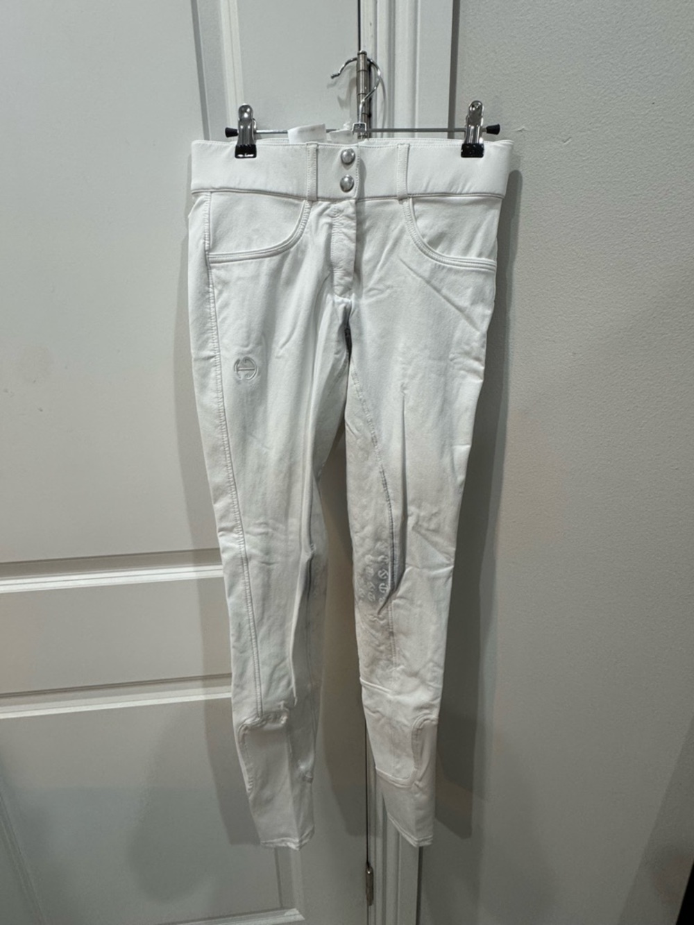 Halter Ego White Full Seat Breeches